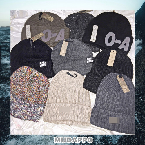 出口美式swag潮针织加厚毛线帽