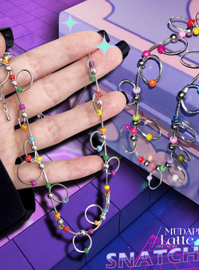 设计感圆环钛钢甜酷辣妹锁骨链