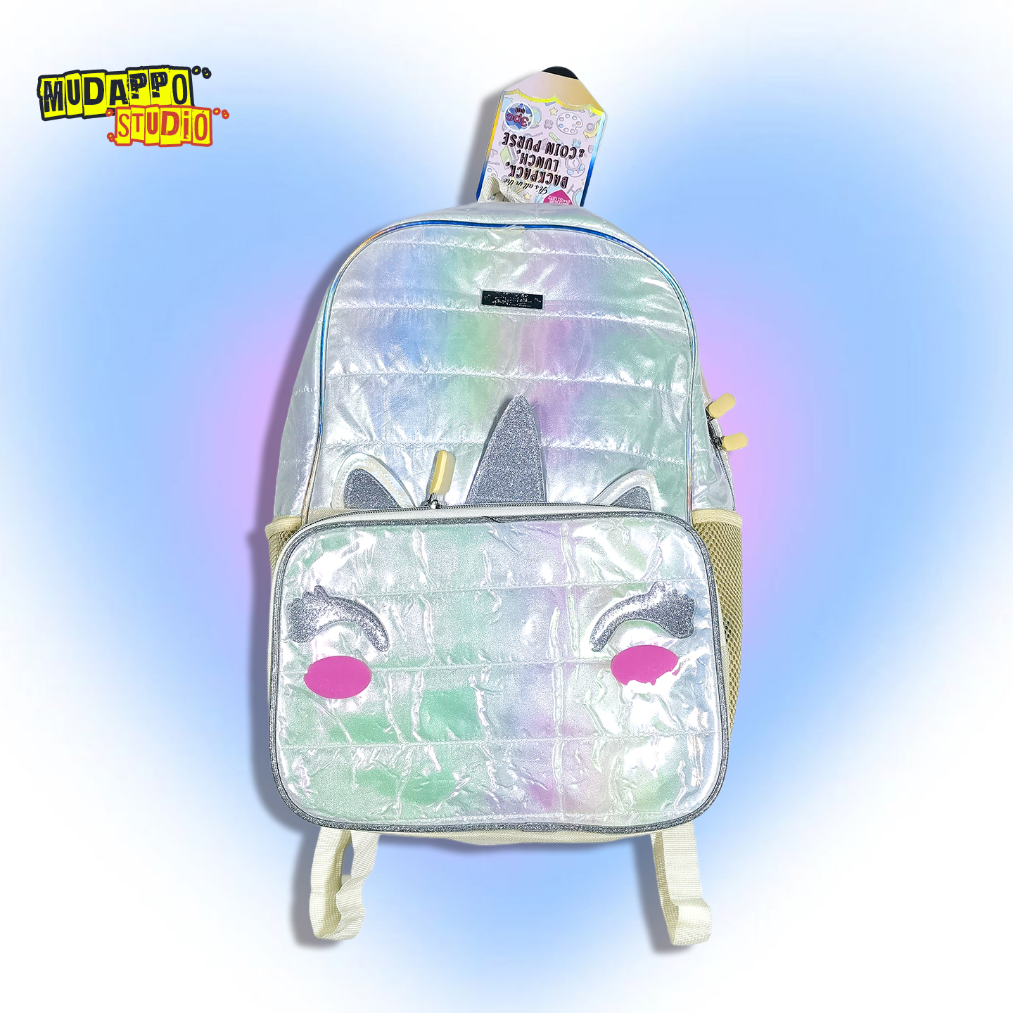 美国软萌可爱独角兽镭射双肩背包