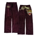 Burgundy Tiger Head Pants