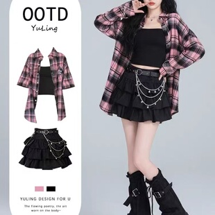 韩系chic初夏独特绝美小裙子2026超火装一整套御姐甜酷穿搭连衣裙