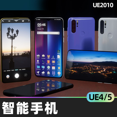 Mobile Phones智能手机4.26虚幻UE4纳米材料小工具可移动单独屏幕