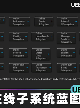 Online Subsystem Blueprints在线子系统蓝图5.3虚幻UE5代码插件