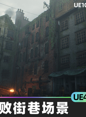 Victorian Decayed Alley Environment维多利亚城市UE5建筑UE4