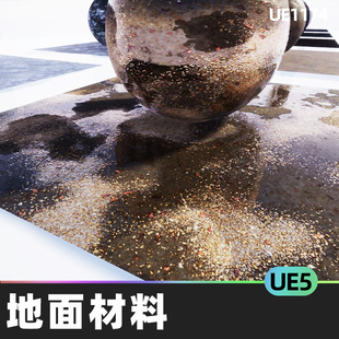 Unique Ground Material Bundle独特地面材料高模材质PBR材质UE5
