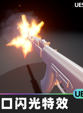 Niagara Muzzle Flash Fx Pack枪口闪光特效UE4虚幻引擎视觉效果