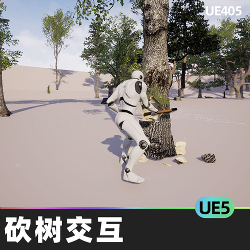 Chaos based Choppable and Interactive Trees V 1砍树蓝图UE5.1