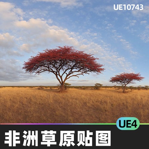 HDRI Savanna Panoramas非洲草原草地平原场景贴图4.27虚幻UE4UE5