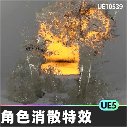 Niagara Dissolve Absorption Effect人物传送溶解特效虚幻UE4 UE