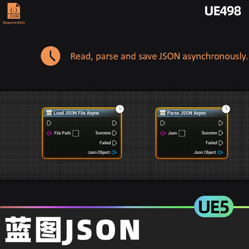 Blueprint JSON蓝图异步加载读取解析编辑保存插件UE5虚幻5.0工具