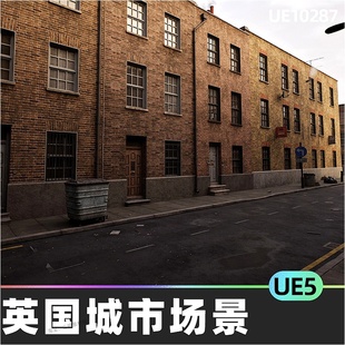 British Pack中世纪英国城市大楼房屋场景5.4虚幻引擎UE5 City