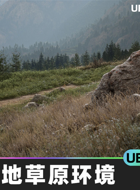 Mountain Grassland Environment 2x2 km山地草原环境UE5虚幻5.1