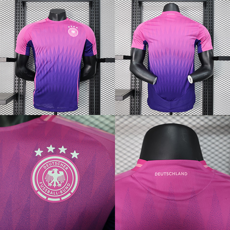 德国客场球员足球服球衣2024-25 Germany away pink jersey shirt 运动/瑜伽/健身/球迷用品 足球服 原图主图