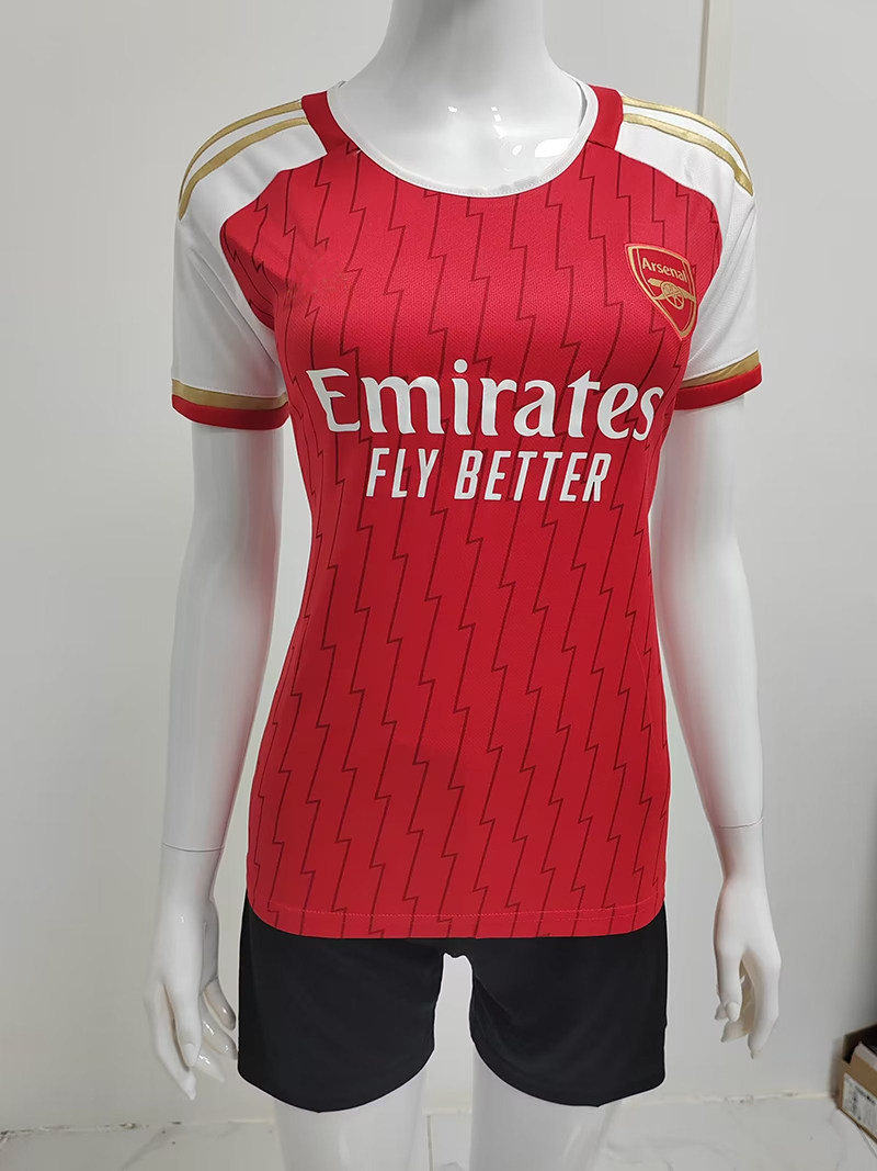 阿森纳女装式孩足球服23-24arsenal home lady girl female shirt