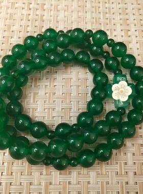 玛瑙8mm三圈弹力手链念珠