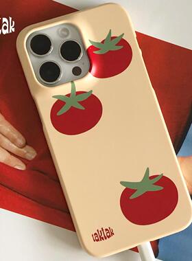 taktak原创番茄韩国菲林手机壳适用苹果15promax保护壳创意iPho16