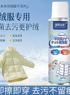 【下单立减50】羽绒服一拍净去油污剂强力免洗衣服干洗剂喷雾PX