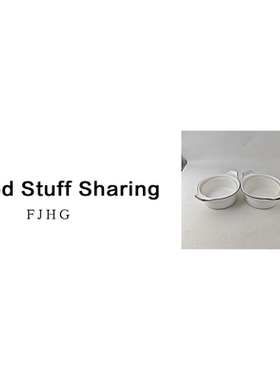 2152 双耳碗（咖边，口径15.5，高6.5） A8