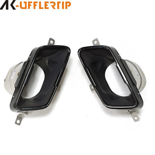 适用于宝马2系F44排气管改装218i 225i M235i M240原车黑方口尾喉