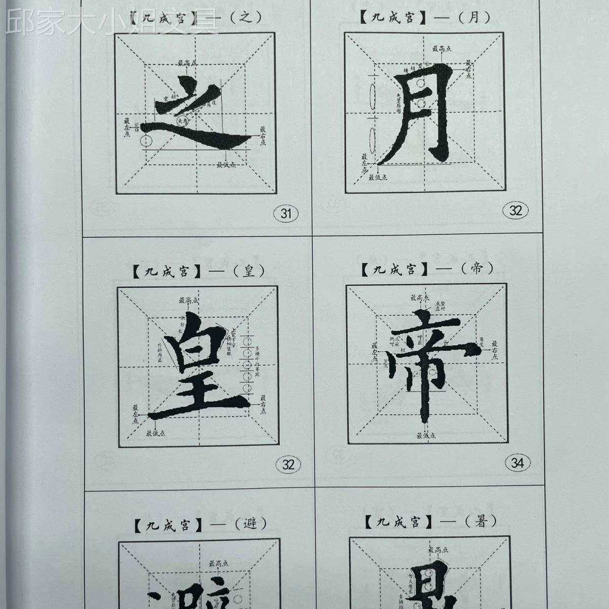 田楷田英章九成宫礼泉铭字帖欧阳询精讲精炼临摹教程楷书手稿
