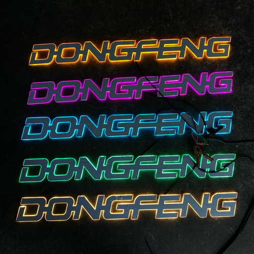 东风天龙旗舰DONGFENG英文字母发光字标Kinland 天锦大力神字标