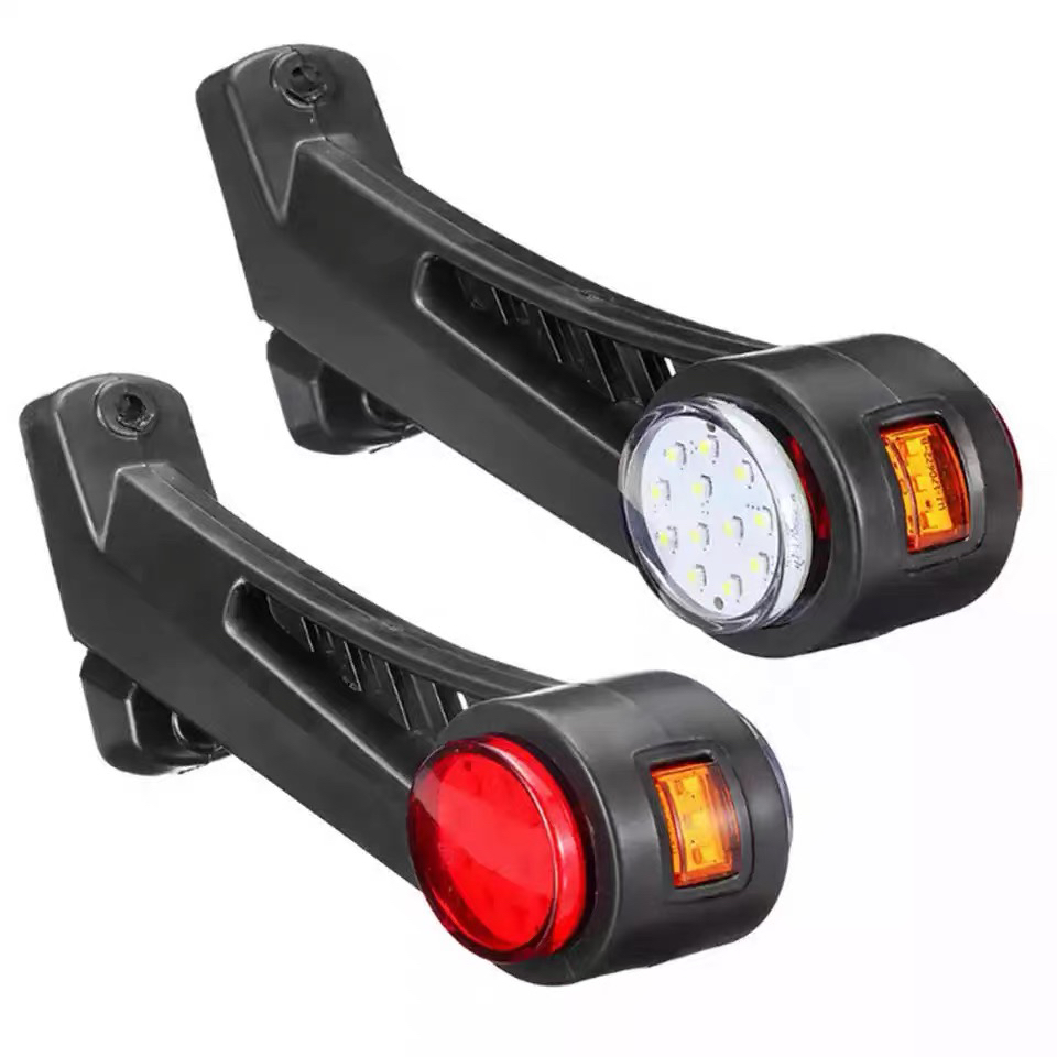 欧卡双面腰灯12v24v红黄白三色车辆示高灯警示灯罐车工程车信号灯