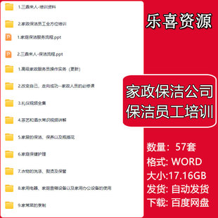 家政公司保洁员培训资料家庭保健护理家政服务员操作实务礼仪视频