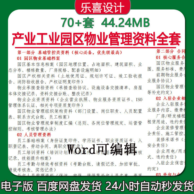 产业工业园区物业园区巡检保洁绿化环境监测设施设备档案安全防控