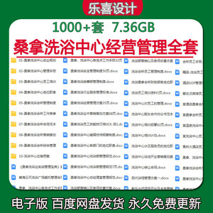 休闲桑拿洗浴中心创业规划及员工岗位职责手册服务流程管理方案