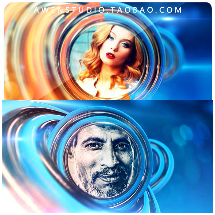 时尚奢华晚会颁奖人物介绍片头年会评优活动开场视频动画AE模板