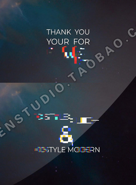 4K多种文字特效动画电影游戏文字幕标题片头演绎动画文件AE模板