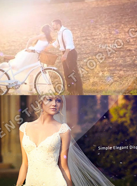 2018新婚纪念相册结婚纪念图册照片展示幻灯片暖场视频AE模板