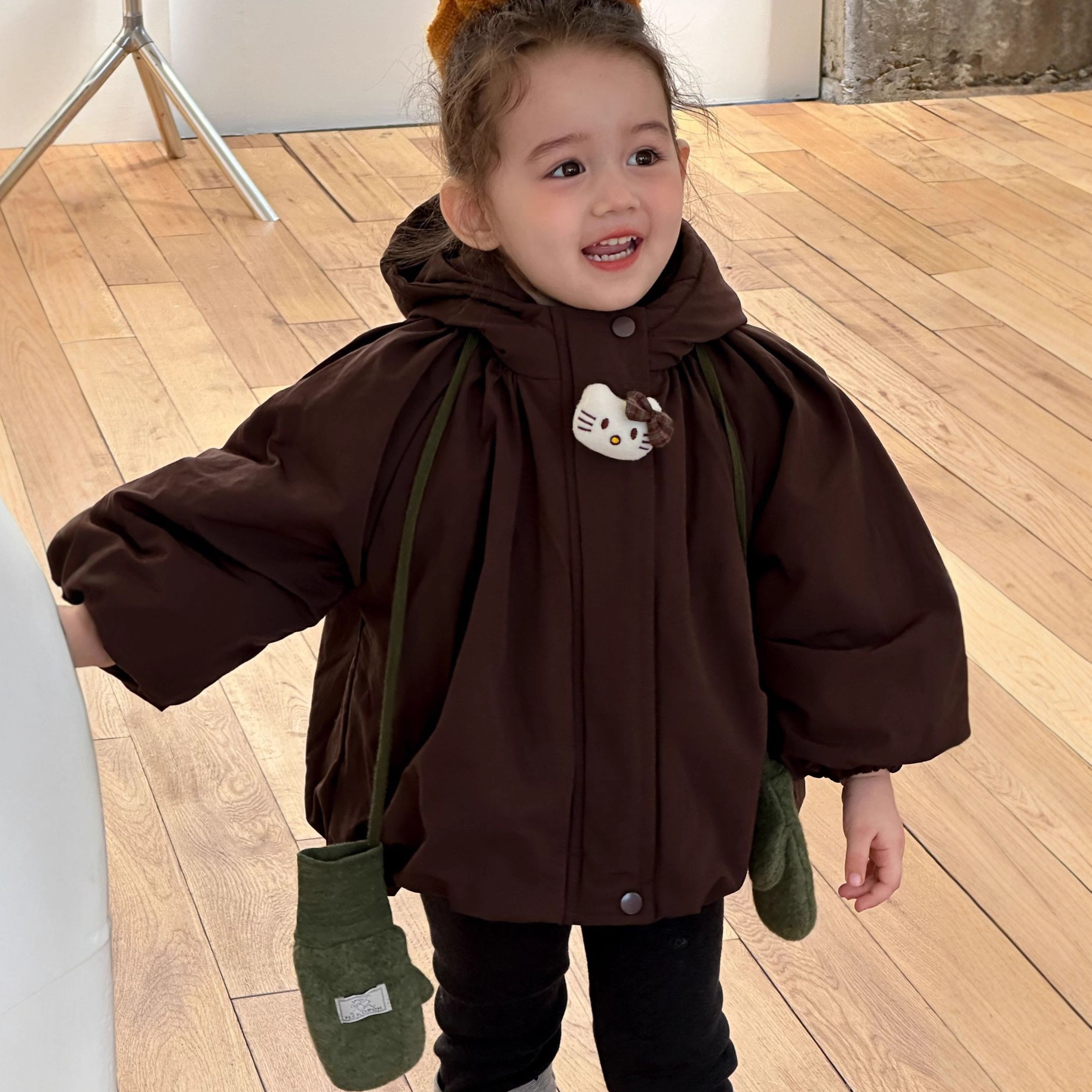 儿童棉服女童25冬装新款洋气加厚