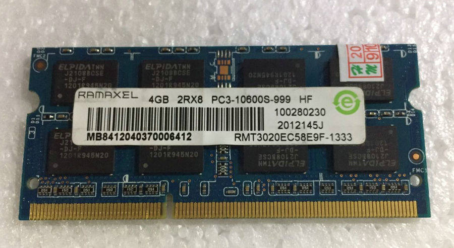 记忆科技 DDR3 1333 4G 2R*8 PC3-10600S 笔记本内存