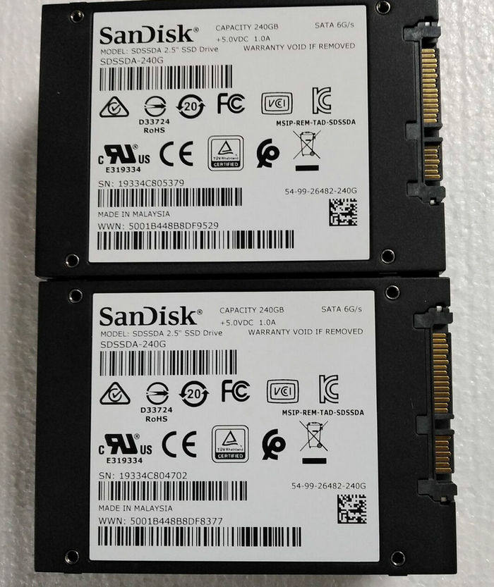Sandisk/闪迪 Plus 240G SATA 6Gb/s 固态硬盘