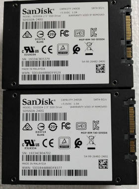Sandisk/闪迪 Plus 240G SATA 6Gb/s 固态硬盘