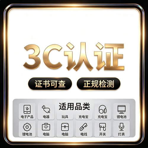 中国强制性产品CCC认证3C认证玩具灯具电子产品电线电池家电入驻