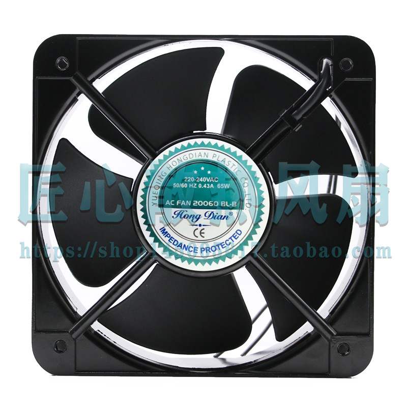 YUEQING HONGDIAN AC FAN 20060 BL-B AC 220V 200x60mm轴流风扇