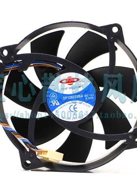 原装 TOPMOTOR DF129225BM 12V 0.30A 4线 散热风扇 9CM