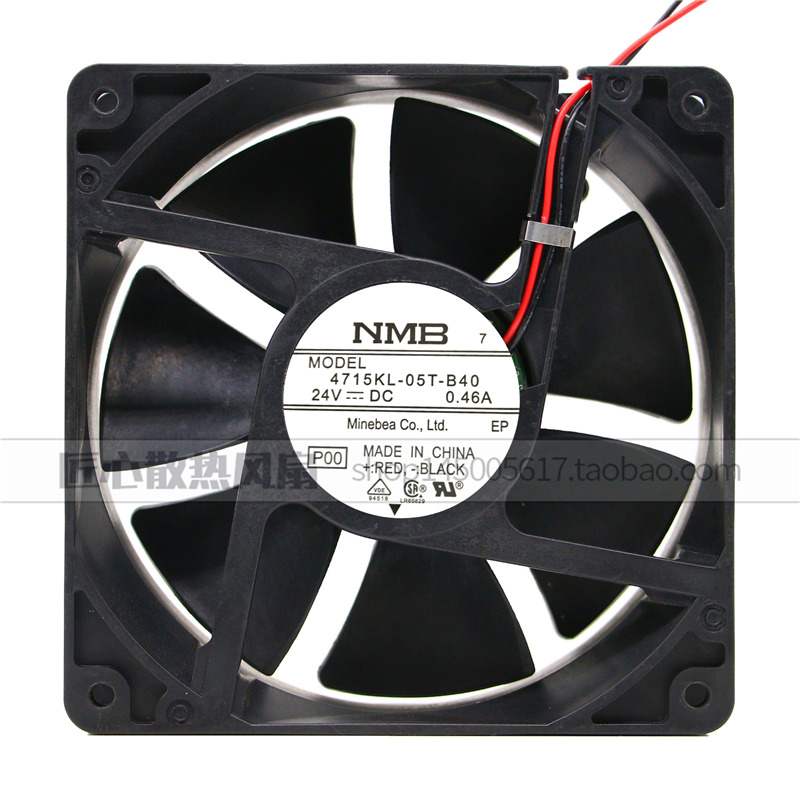 NMB-MAT7 4715KL-05T-B40 24V 0.46A 12CM 12038变频器双滚珠风扇