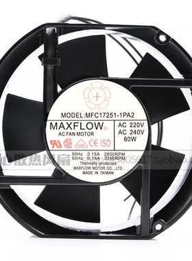 原装MAXFLOW弦峰电容式轴流风机 MFC17251-1PA2 超大风同规格
