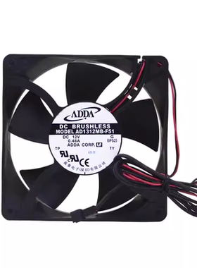 原装ADDA AD1312MB-F51 12V 0.48A 12738 12CM大风量机箱散热风扇