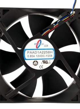 nstech paad1a225bh DC 12V 0.80A 12厘米散热风扇
