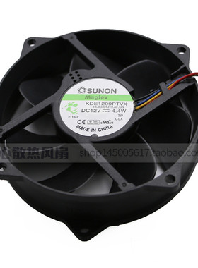 建准SUNON 9cm 9025 4针磁浮风扇 KDE1209PTVX 12V 4.4W 圆形