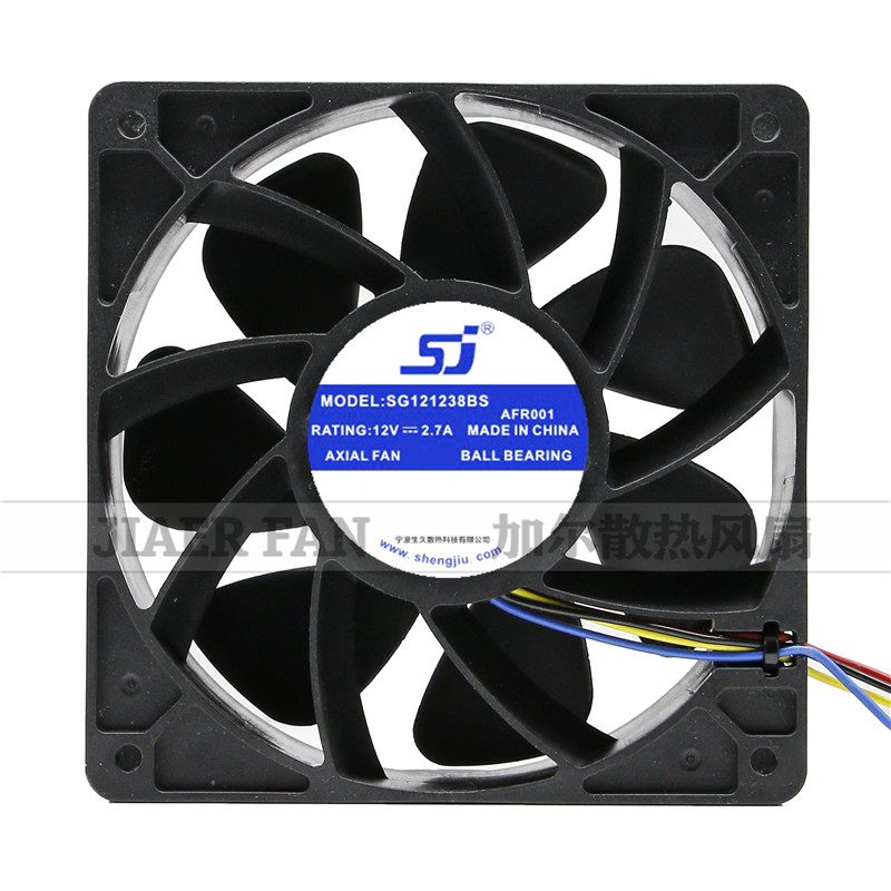 SJ SG121238BS 蚂蚁S7 S9 T9 L3+ J i D3 神马M3 散热风扇 2.7A