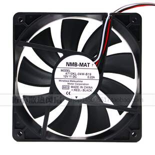 12CM 厘米 4710KL NMB B19 12V0.22A 04W 静音机箱散热风扇 12025