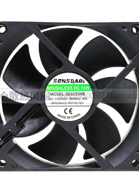 原装 SENSDAR SE9225HB AC115/230V 6W 9厘米焊机机箱散热风扇
