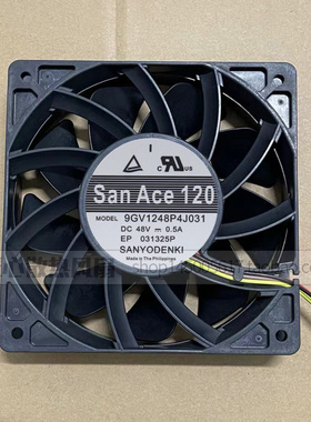 Sanyo 9GV1248P4J031/41/51 12025 48V 0.50A 12厘米散热风扇pwm
