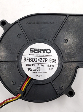 SERVO 伺服电机 24V0.3A 5.5W SFBD24Z7P-935 9730 9cm鼓风机风扇