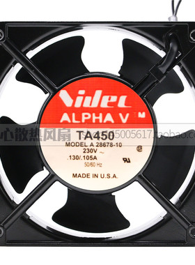原装Nidec TA450 12038 230v A28678-10 金属框耐高温风扇